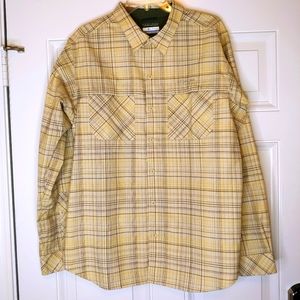 Columbia Omni Wick Advanced Evaporation long sleeve button-down men's large EUC